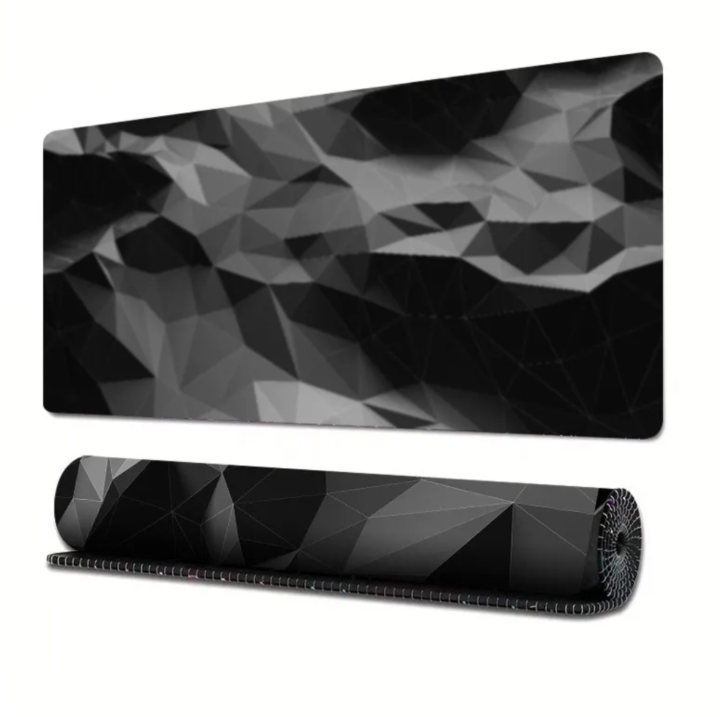 Extended Gaming Mouse Pad with Line Design