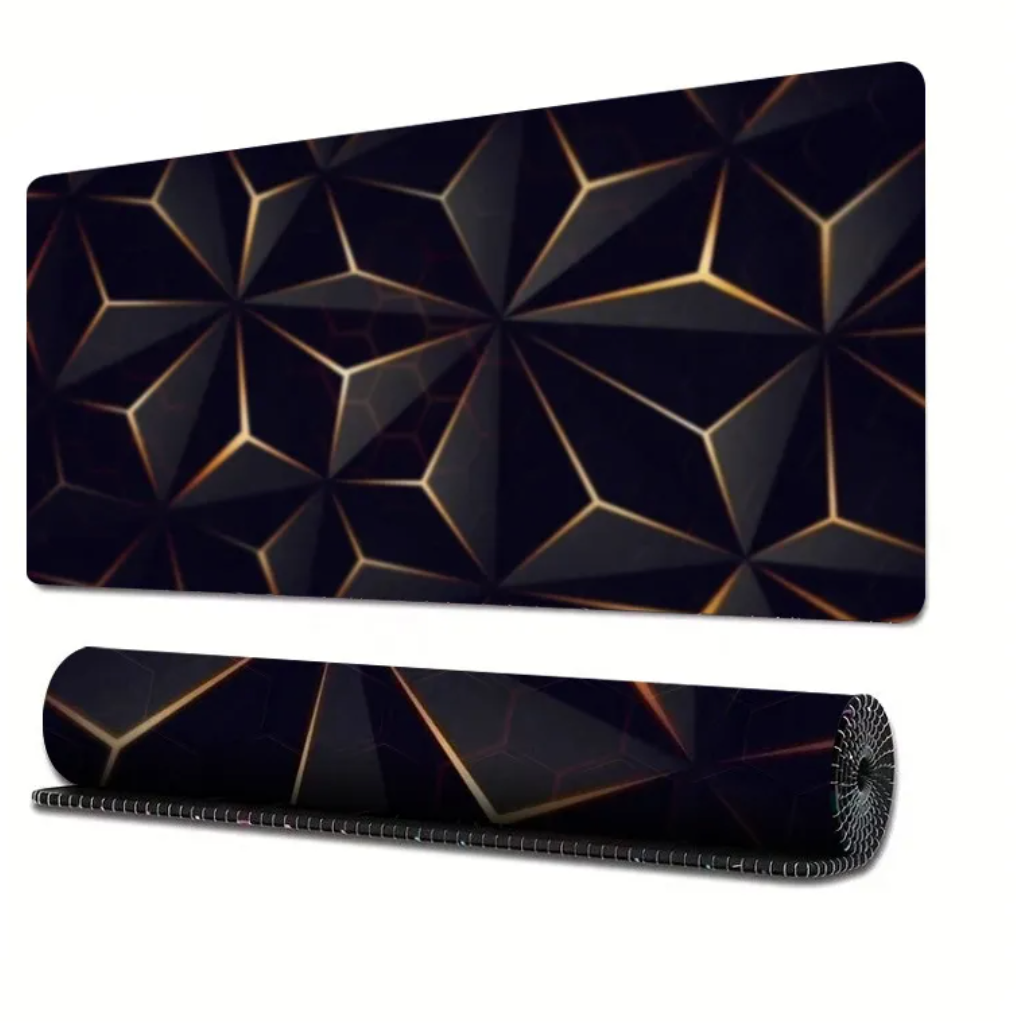 Extended Gaming Mouse Pad with Line Design