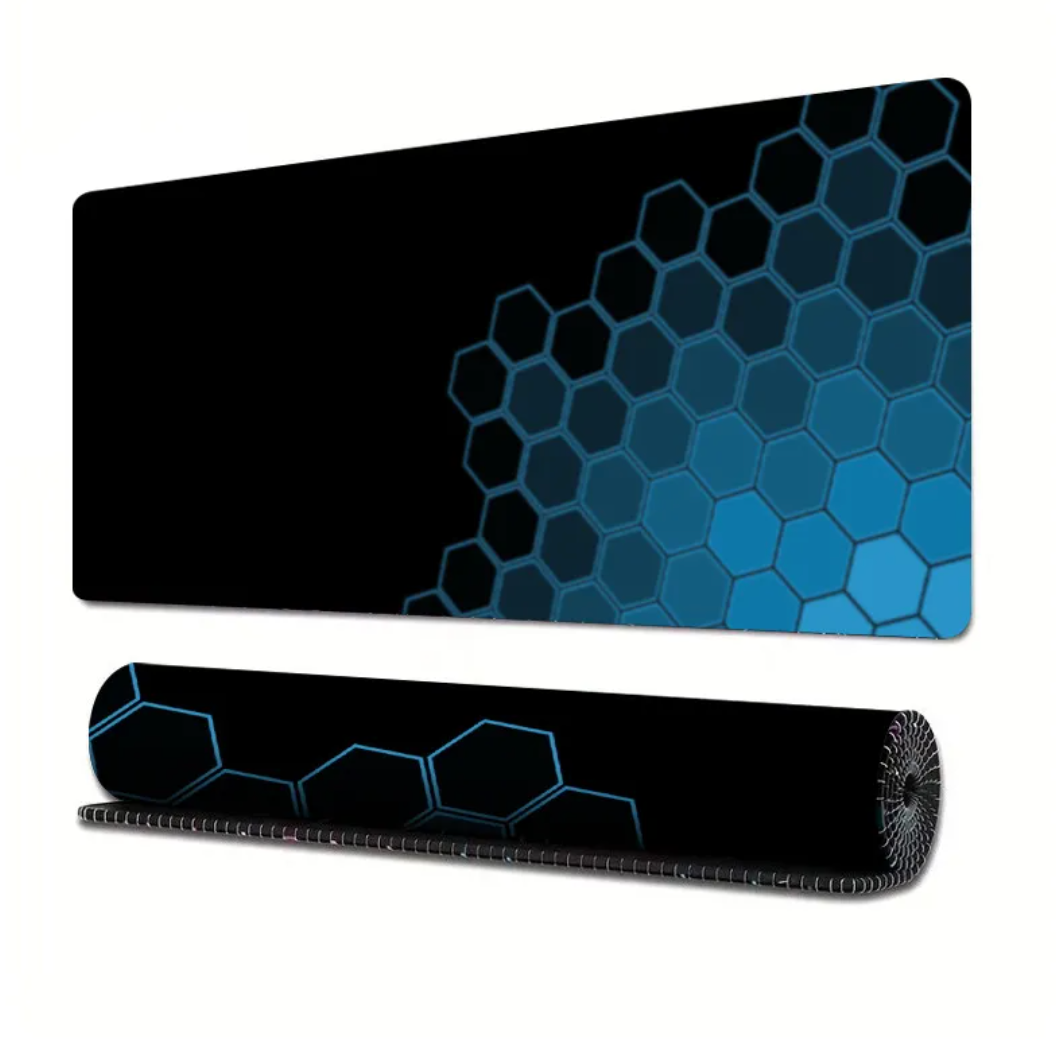 Extended Gaming Mouse Pad with Line Design