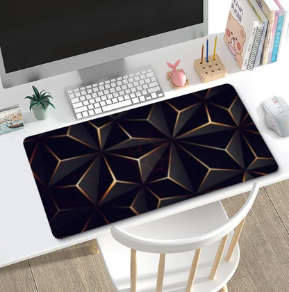 Extended Gaming Mouse Pad with Line Design