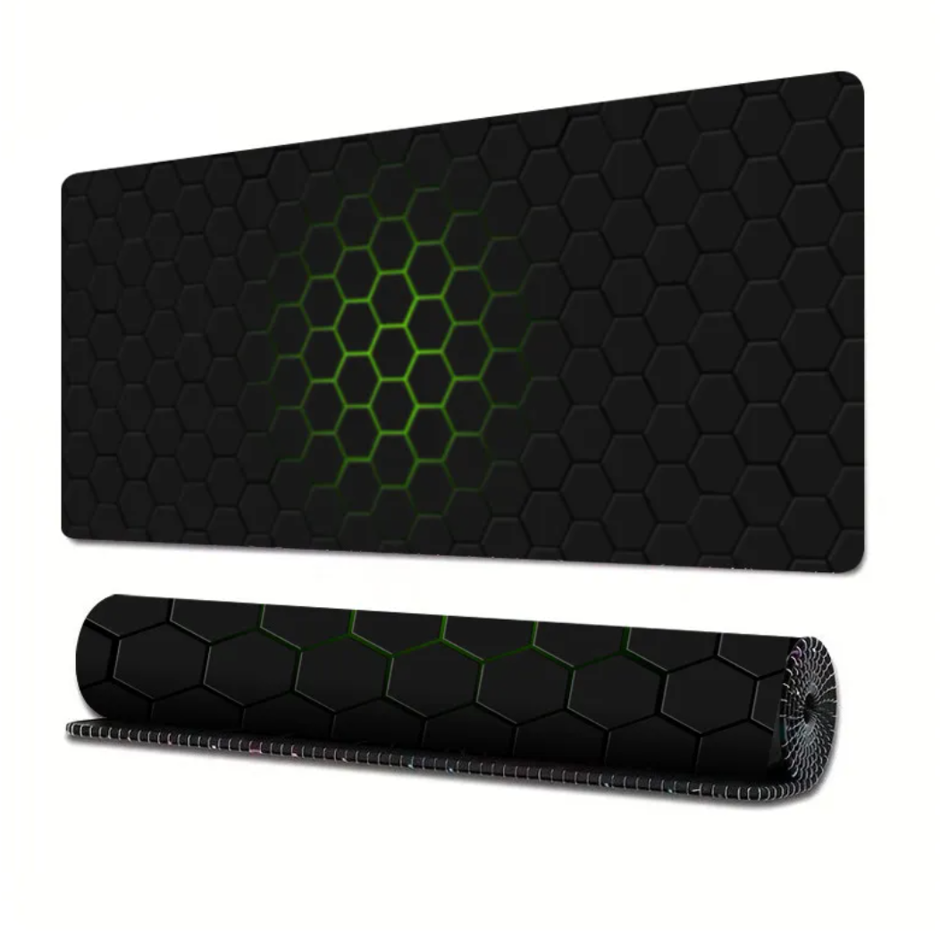 Extended Gaming Mouse Pad with Line Design