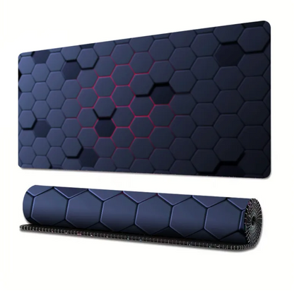 Extended Gaming Mouse Pad with Line Design