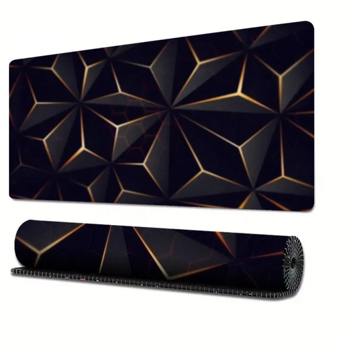 Extended Gaming Mouse Pad with Line Design